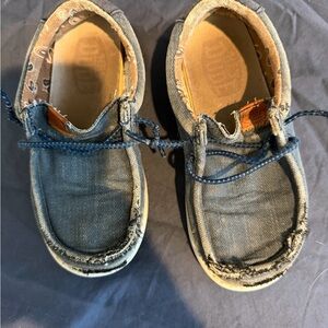 Hey Dude Toddler Wally Washed Canvas Navy